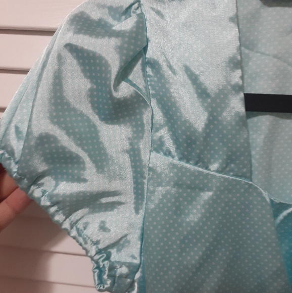 Silky back ties blouse size M - Picture 6 of 6